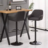 2x Bar Stools Breakfast Comfortable Swivel Gas Lift Kitchen Stool Leather Chairs