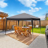 New 3x3(m) Pop Up Gazebo Canopy Portable Tent Event Shelter with Carry Bag Grey
