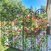 2pcs Large Metal Garden Trellis for Climbing Plants Tall Rustproof Gothic Fences