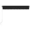 Manual Retractable Awning 400x350 cm Anthracite