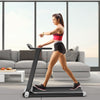 Foldable Electric Treadmill with APP Control & LED Display-Silver