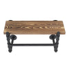 Rustic Wood Scaffold Board Floating Shelf Wall Mount Clothes Rail Hanger Display