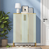 Shoe Cabinet with Doors, 6-Tier Wooden Shoe Storage Cabinet for Entryway, Closet