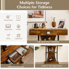 Narrow Sofa Side Table Entryway Display Shlves