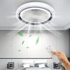 RGB with Ceiling Fan Adjustable Speed Wind Lighting Light LED Remote Control Uzi