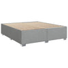 Box Spring Bed with Mattress Frame Light Grey 180x200 cm Fabric vidaXL