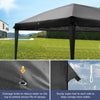10x20FT Pop-Up Gazebo Waterproof Party Tent Folding Canopy With 6 SideWalls 3x6M