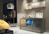 Modern 145cm TV Unit Cabinet I Stand Sideboard I Grey Gloss Doors I Free LED
