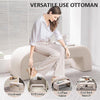Sherpa Upholstered Ottoman Bench Window Seat Bed End Sofa Stool Hallway Chair UK