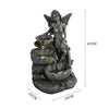 Fairy Waterfall LED Water Fountain Garden Water Feature Statue Lights Out&Indoor
