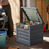 Storage Cabinet Indoor Outdoor Garden Steel Chest Box Tool Shed Patio Container