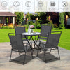 4 PCS Outdoor Folding Chair All-Weather Portable Patio Chair Set w/ Backrest