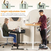Electric Height Adjustable Standing Desk Sit to Stand Computer Workstation Table