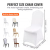 50PCS Stretch Spandex White Folding Chair Covers General Wedding Universal