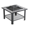 Outdoor Fire Pit Garden Firepit Camping Patio Heater Log Burner BBQ Grill Table