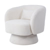 Swivel Cuddle Chair Teddy Velvet Rotating Single Sofa Accent Lounge Tub Armchair