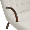 Plush Velventeen Armchair Recliner Sofa Chairs Occasional Sleeper with Footstool