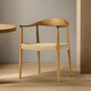 Kenny Dining Chair - Natural Triple Paper Coil Seat - Natural Curved Frame