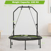 40" Mini Trampoline Foldable Fitness Trampolines with Height Adjustable Handle