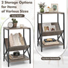 3-Tier Record Player Stand w/ V-Shaped Magazine Holder
