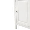 150cm White Tall Bathroom Cabinet Slim Storage Cabinet w/Single Door & 3 Shelves