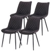 2/4/6x Dining Chairs Linen Padded Living Room Chairs with Backrest Kitchen Cafe