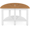 Semicircular Shower Bench 2-Tier Bath Bench Seat Bathroom Inside Shower Stool