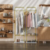 Modern Chic Gold Clothes Rail Corner Coat Rack Stand Handbag Tie Towels Rod Tree