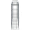 ShCuShan Arched Gabion Baskets 5 pcs 300x50x140/160 Galvanised V2Q4