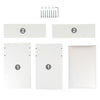 Foldable Makeup Table Set Drawer Mirror Storage Makeup Room White Dressing Table