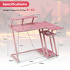 L-Shaped Gaming Desk Small Computer Desk Corner Gamer Desk w/Outlets & USB Ports