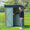 5.2x3ft utdoor Storage Shed Lawn Backyard Garden Small House Lockable Door Box