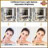 White Dressing Table With Smart LED Mirror Stool 3 drawers Vanity Makeup Desk