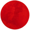 Rug HUARTE Short Pile Soft and Washable Red Ø 80 cm