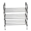 4/5/8 Tier Metal Shoe Rack Stand Space Save Storage Organiser Shelf with MDF Top