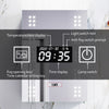 LED Bathroom Mirror Cabinet With Shaver Socket /Demister/Clock/Storage Cupboard