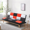 Folding 3 Seater Sofa Bed Click-Clack Recliner Fabric Couch Sleeper Living Room