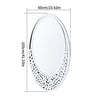 Modern Decoration Wall Silver Mirror Tear Drop Hanging Mirror for Living Room UK