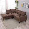 L-Shaped Corner Sofa, Sectional Couch with Built-in USB Port Chaise