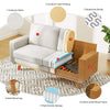 3 Seater Corduroy Sofa Modern Sofa Couch Settee Armchair Room Home Office 172cm