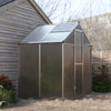 4x6/6x6/8x6/10x6FT Walk-In Greenhouse Aluminium Frame / Polycarb Panel Silver