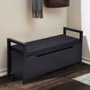 Wood Shoe Changing Bench 2 in 1 Entryway Shoe Storage Bench Flip-up Padded Seat