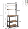 Kitchen Baker’s Rack, Large 5-Tier Microwave Oven Stand Organizer, Industrial Ut
