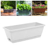 5 x Trough Plant Pot Long Plastic Planter Outdoor Garden Window Herb Flower Box