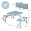 Picnic Table Chairs Bench Set Portable Folding Trestle Camping Party Picnic BBQ