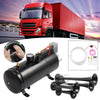 Air Horn Truck Train Horns Kit 12 Volt with 6L RV Compressor 4 Trumpet 150PSI