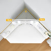 Corner Dressing Table with LED Lights Arch Mirror Vanity Make up Desk Stool Set