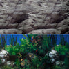 Fish Tank Aquarium Cabinet Black 300L 65 Gal LED White Gravel + Ornaments
