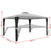 Festnight Gazebo with Roof, Waterproof Garden Gazebo, Garden Shelter, 3x4 B0F7
