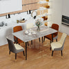 Stunning Gloss Finish Marble Dining Table Living Room Breakfast Table Party Xmas